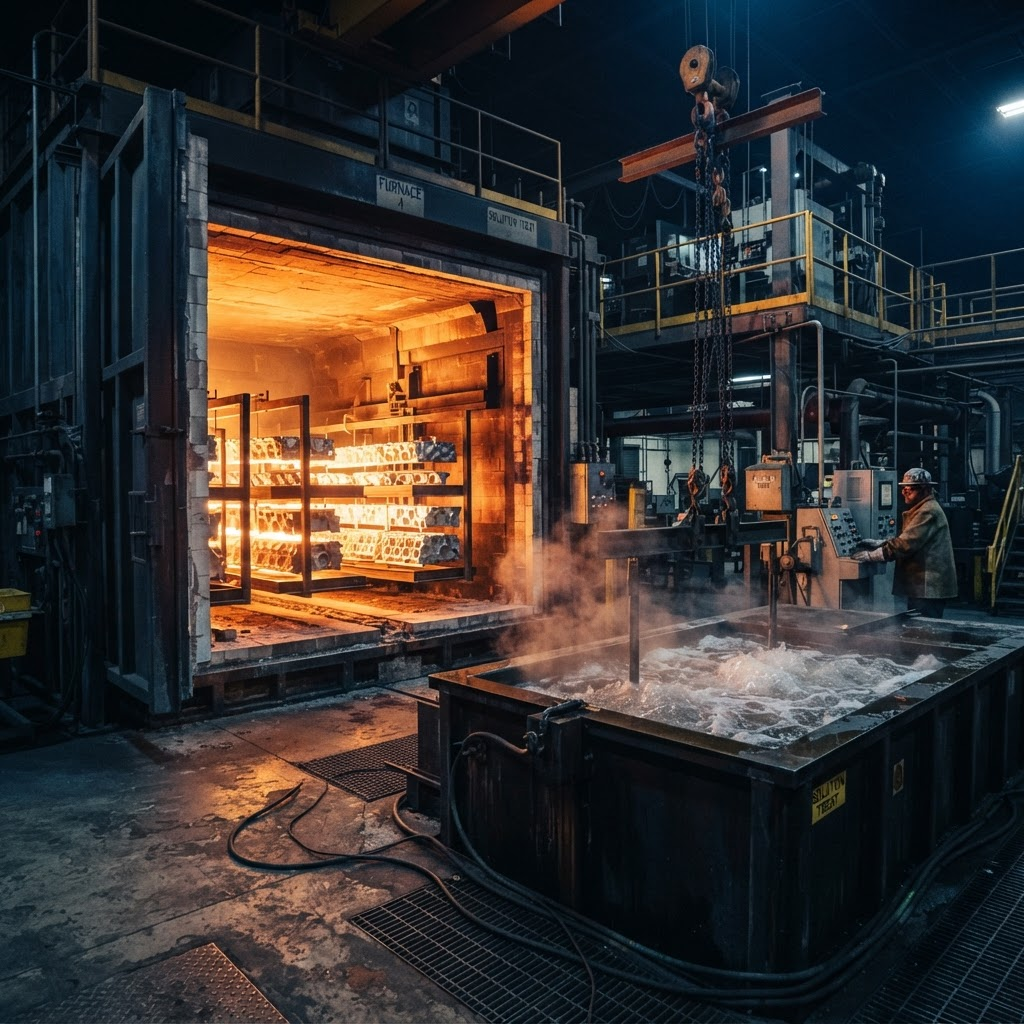 Solution heat treating at Ironbound Castings